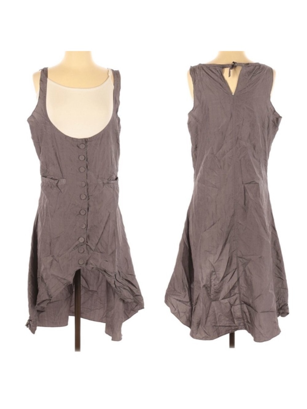 EWA I WALLA Silk Lagenlook Pinafore Dress S